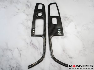 Alfa Romeo Stelvio Door Window Switch Trim Kit - Carbon Fiber - Feroce Carbon